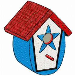 Bird Houses Embroidery Design 12 Bird Houses Embroidery Design 12